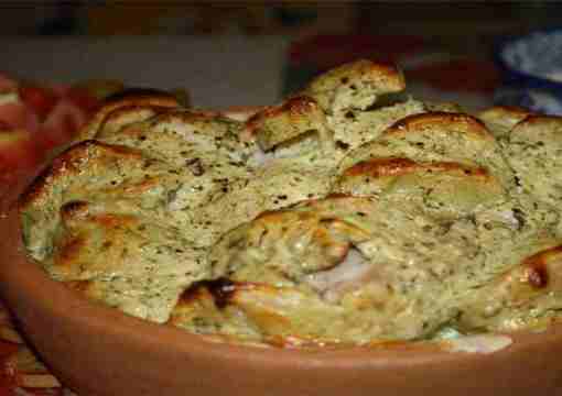 Картофель с курицей