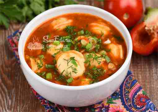 Пельмени с овощами