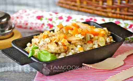 Перловка с курицей