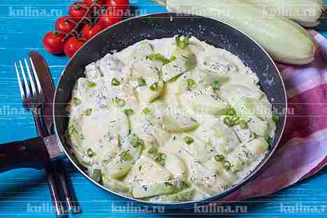 Жареные кабачки с сыром