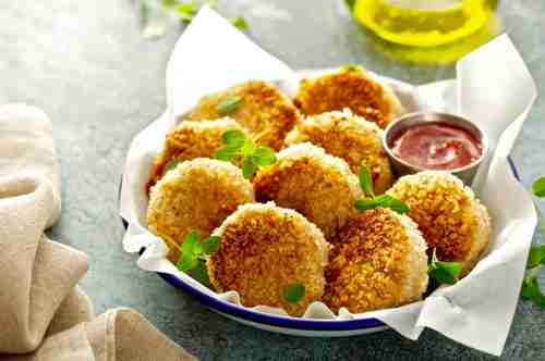 Котлеты из кальмаров и курицы
