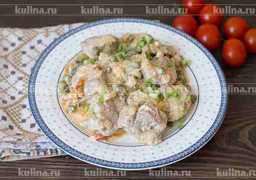 Мясо в сметане