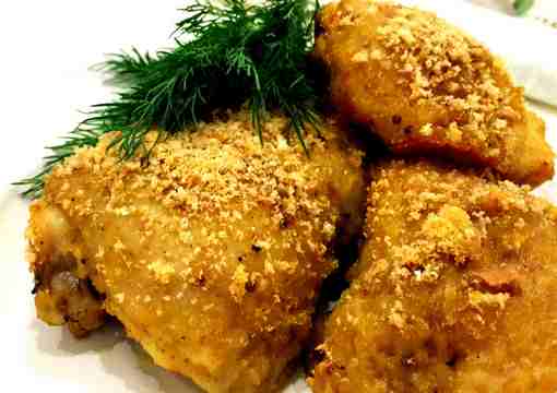Курица в сухарях